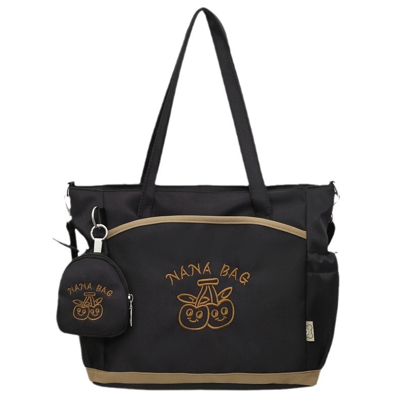High appearance level, trendy multi-functional bag, female student embroidered cartoon small schoolbag, versatile single-shoulder crossbody bag, book bag Item Picture