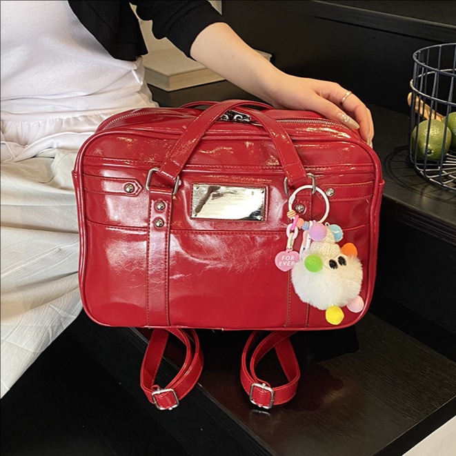 Cross-border Korean school-style large-capacity single-shoulder bag for women, 2025 new model, lightweight, simple and casual backpack for commuting full figure