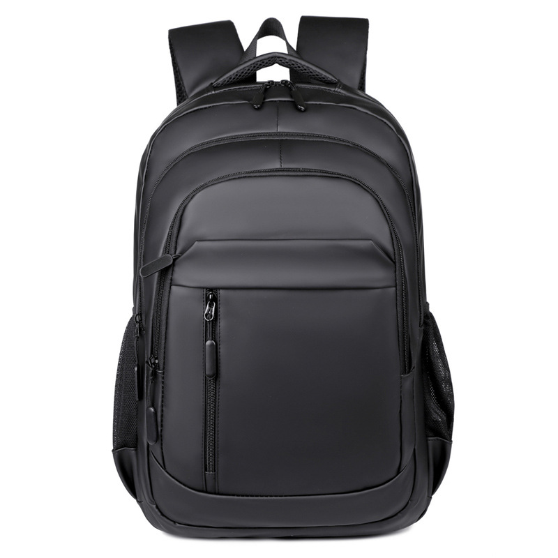 A simple, large-capacity, multi-functional computer bag for men, a business and casual backpack with LOGO printing, and a backpack for business trips and travels full figure