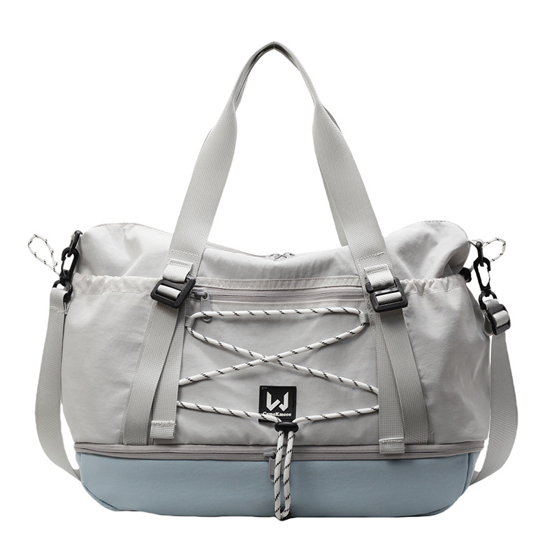 Multi-functional, fashionable and lightweight travel bag for men and women, hand-held and shoulder-loaded business trip luggage bag, independent shoe compartment, swimming training bag Item Picture