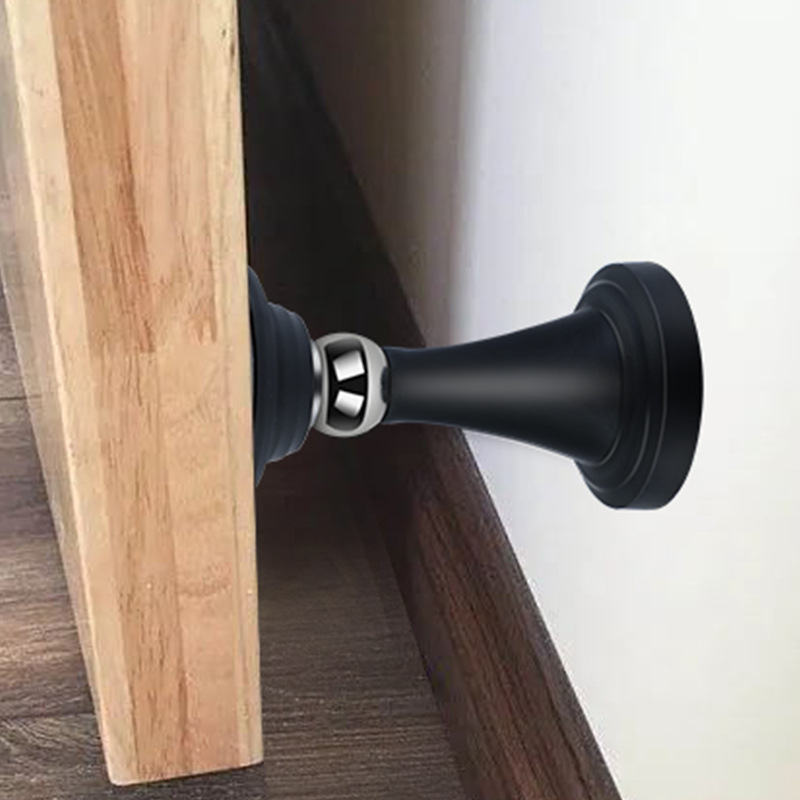New type of non-perforating silicone door stopper, anti-collision bathroom door fixation, household silent strong magnetic door touch and stop Application Scenario