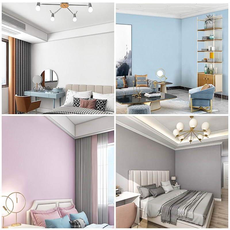 Bedroom wallpaper self-adhesive room home decoration pvc wall stickers macarons living room instant wallpaper stickers wallpaper Application Scenario