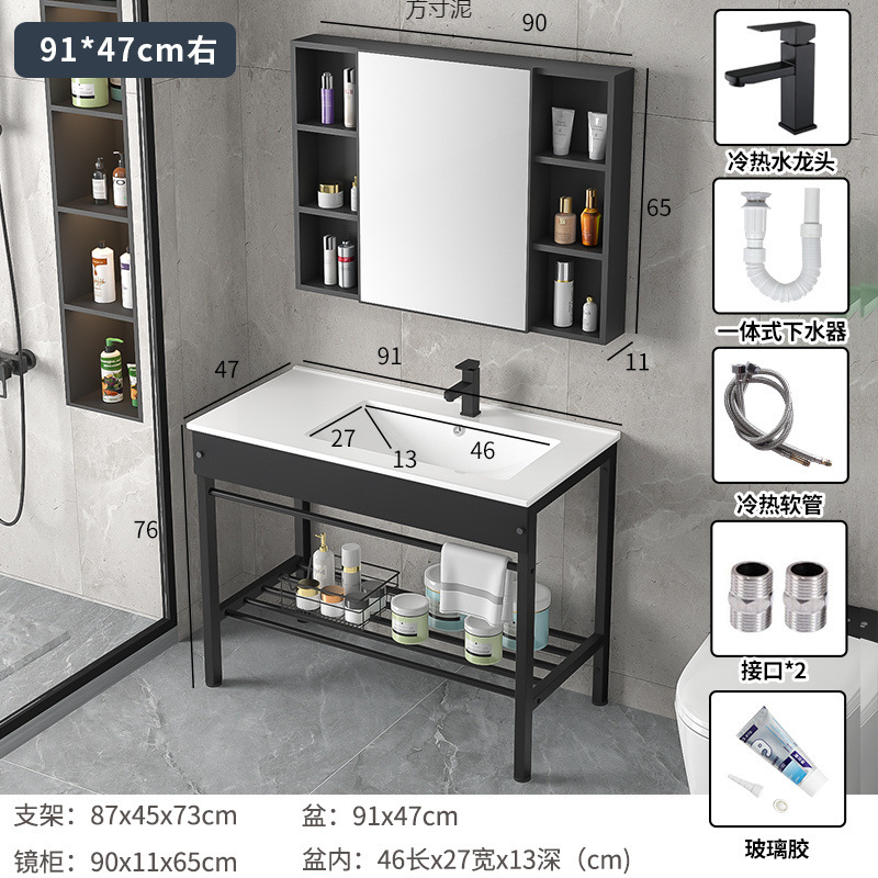 Floor-standing stainless steel bracket basin, washbasin, washbasin, sink, washbasin countertop, integrated column basin and sink Application Scenario