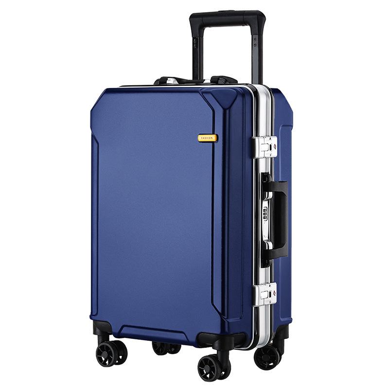 Aluminum frame trolley case, 24-inch men's and women's swivel wheel travel case, 28-inch fashionable large-capacity combination case, student suitcase Item Picture