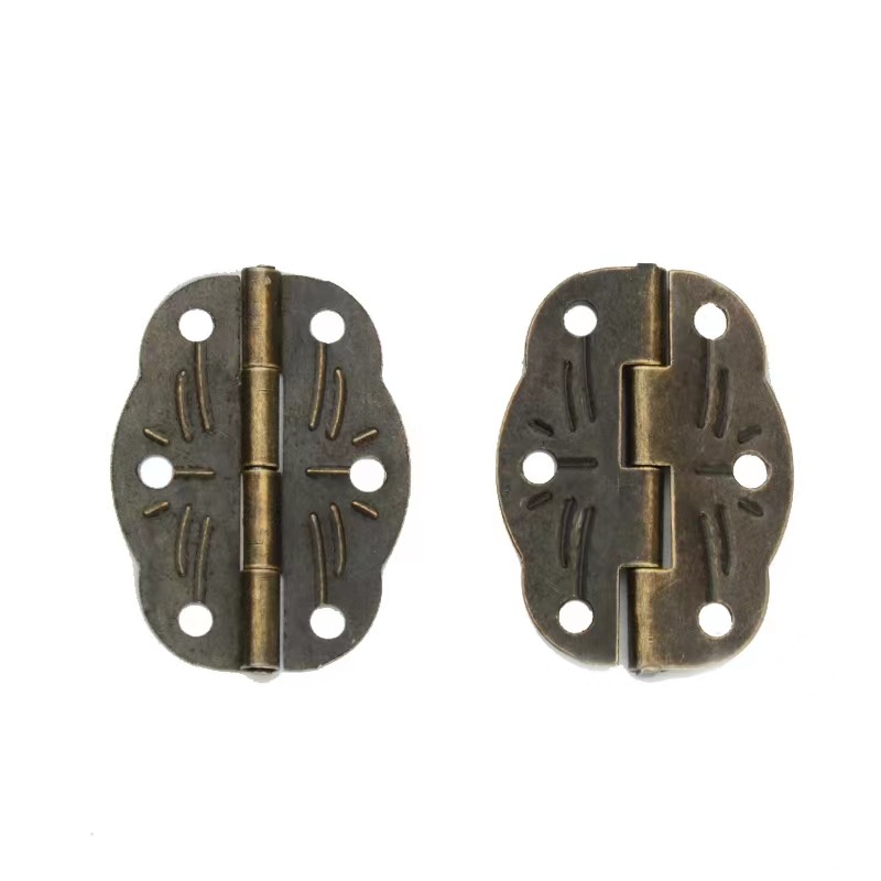 30*22MM antique hinge, tin sheet printed small hinge, wooden box gift box hinge, 6-hole small hinge hinge Item Picture