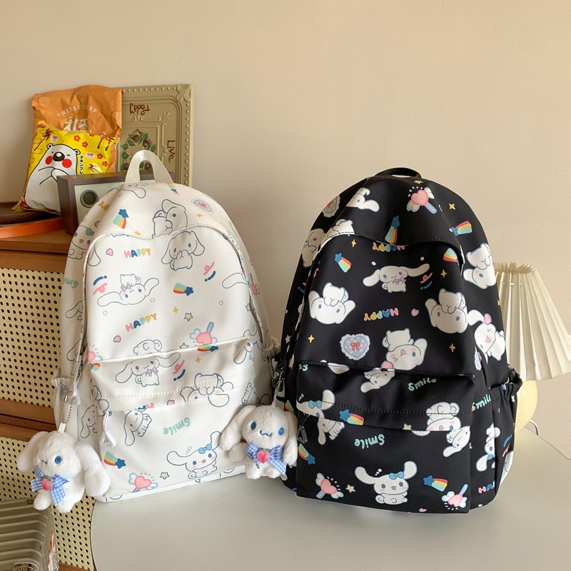 Cross-border cute girl backpack, casual and light shopping backpack, girls' junior high school, senior high school and primary school students' schoolbag, Japanese style full figure