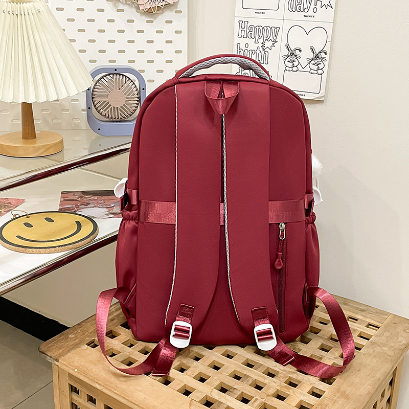 A large-capacity schoolbag in the style of a girls' academy, a lightweight and versatile forest-themed backpack for junior high school students in the Korean style of Instagram, and a travel backpack Specification drawing