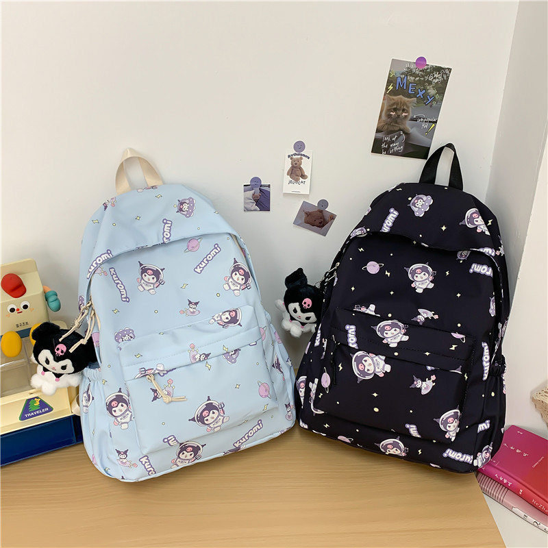 Cross-border schoolbags with large capacity, cute Japanese-style backpacks for junior high school and senior high school students, cartoon backpacks for children and primary school students Specification drawing