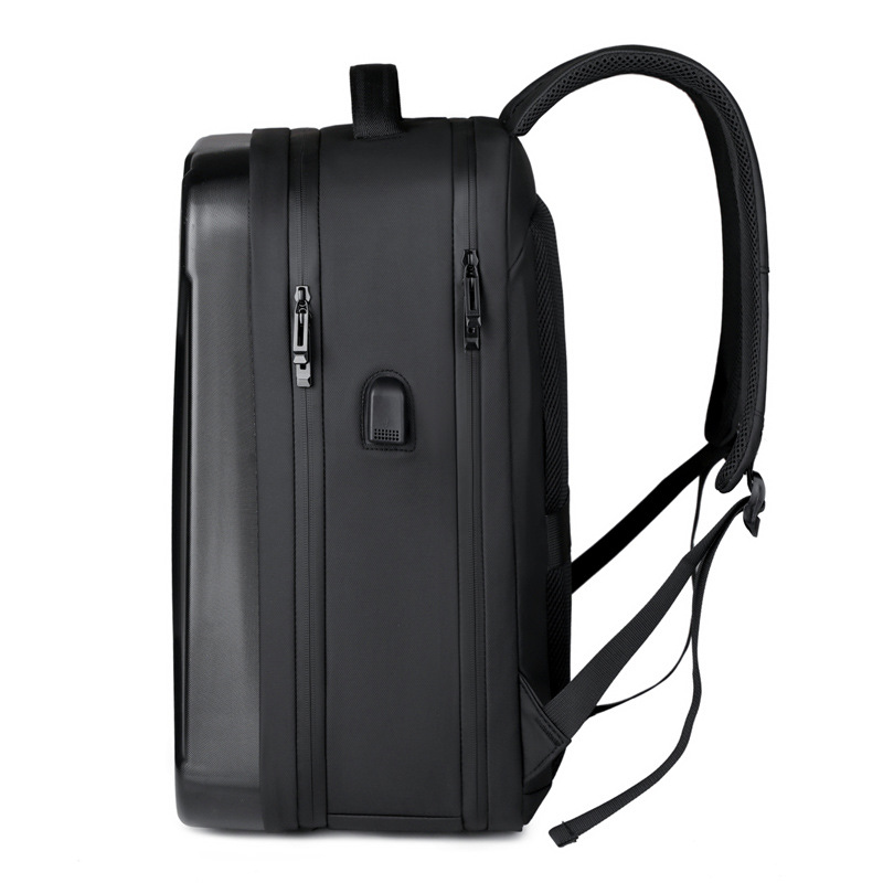 Cross-border hard-shell backpack, large-capacity 17-inch gaming laptop bag, multi-functional men's business backpack details Picture
