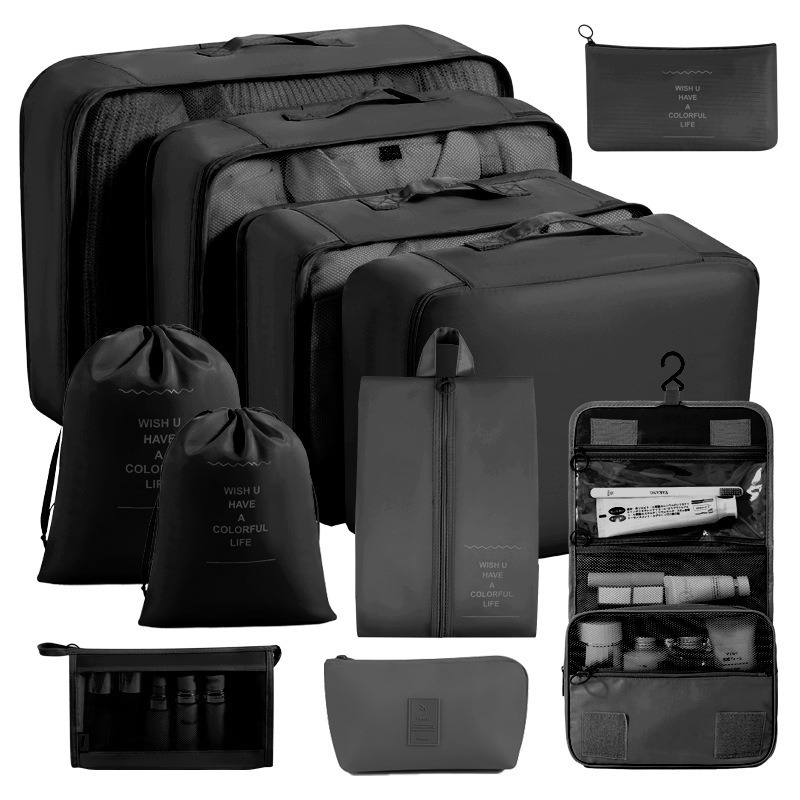 Cross-border travel storage bag 8-piece set, business trip storage bag, large capacity storage bag, waterproof travel storage bag Application Scenario