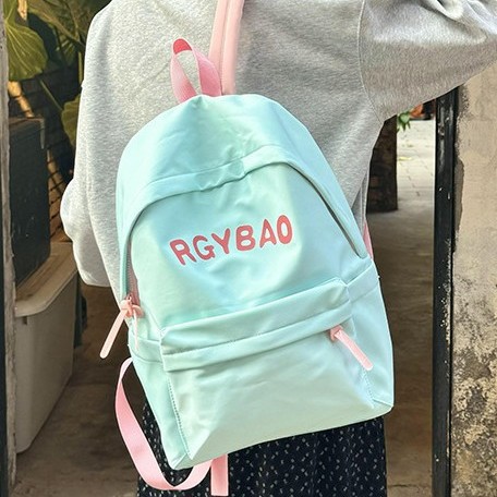ins High appearance level girlish heart schoolbag for girls, light and versatile, fresh and clean 2024 new versatile backpack details Picture