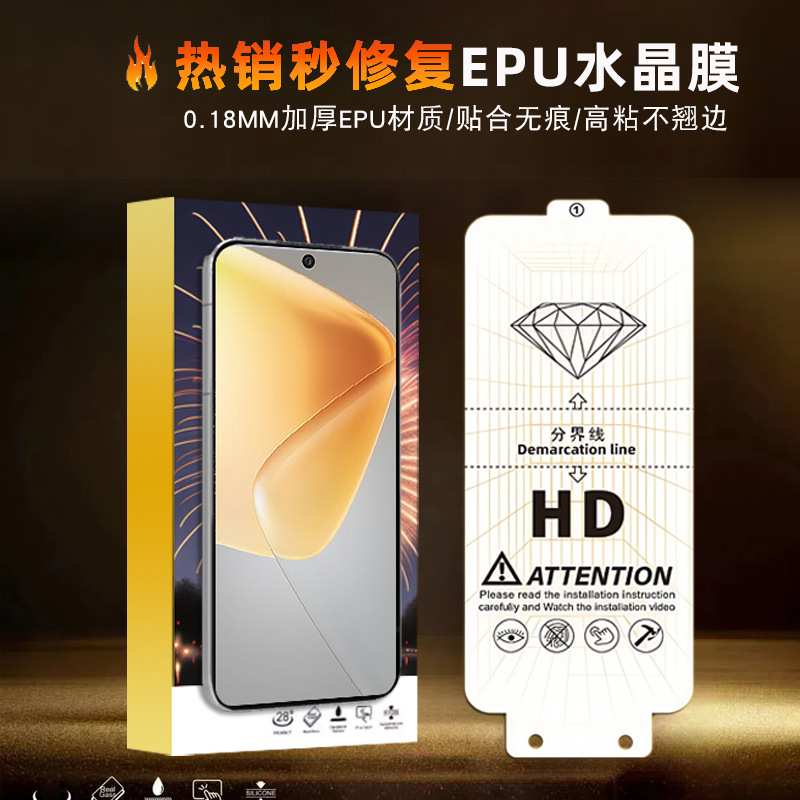 Applicable to Samsung S25Ultra, Galaxy S25Plus, S20 and Note20 full-screen water condensation film Specification drawing