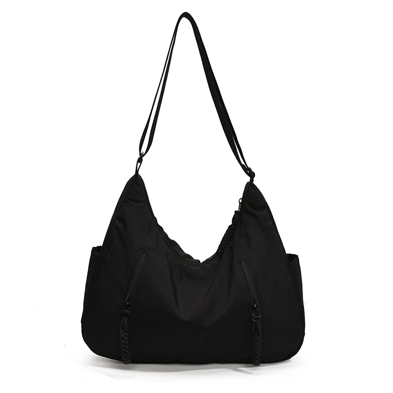 A fashionable and casual large-capacity bag for women, a new autumn/winter 2024 collection of fabric bags, a versatile and trendy crossbody bag for students' classes Item Picture