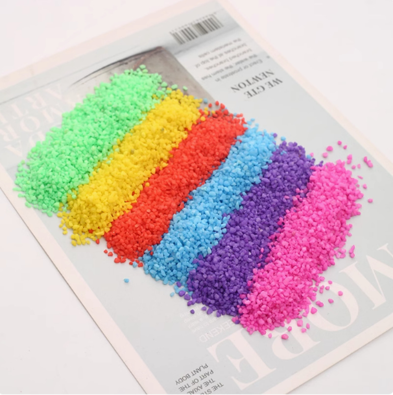 Colored sand, coarse sand, children's sandpit, toy sand, large particle wishing sand, micro-landscape succulent surface, colored sand, 20 mesh full figure
