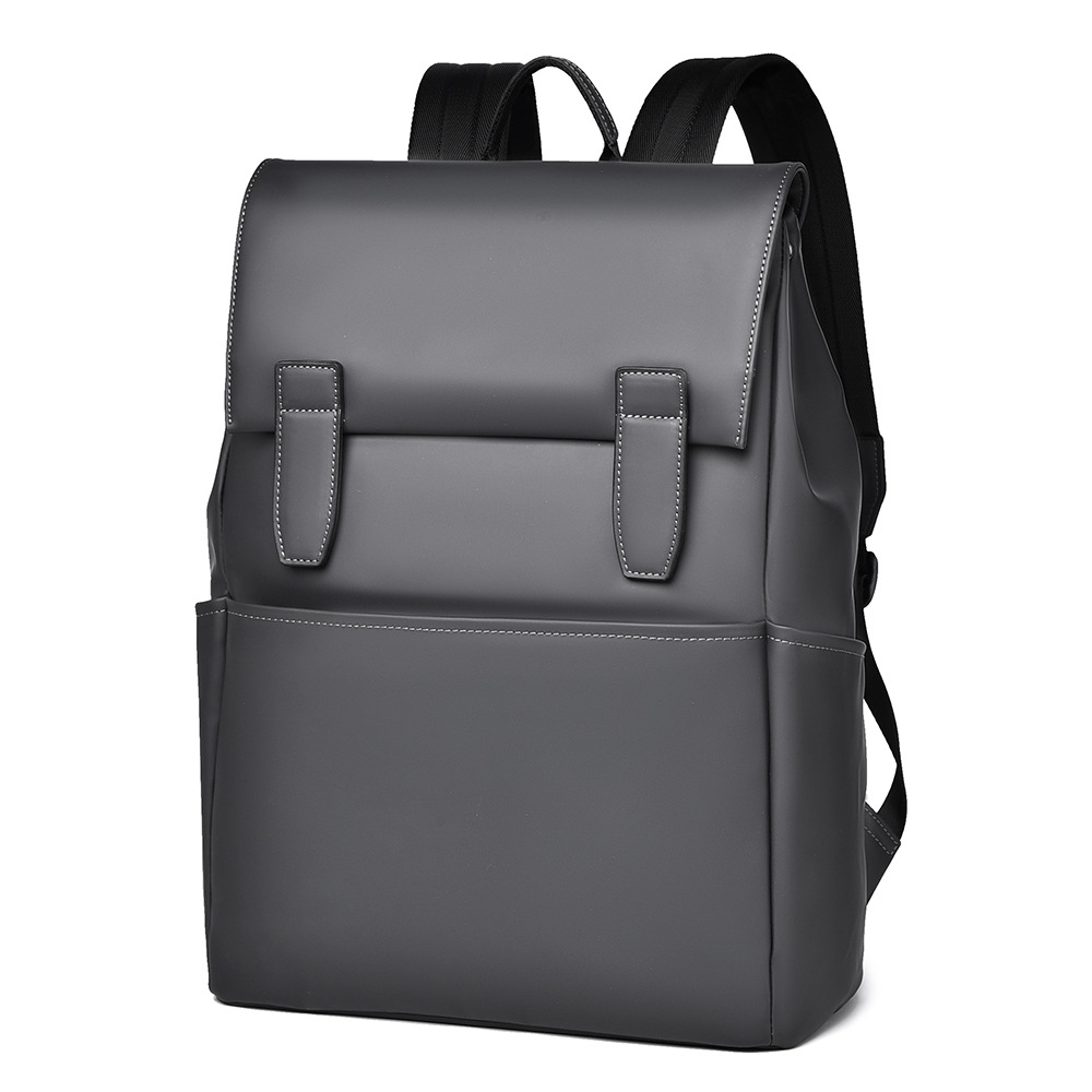 Cross-border men's simple business backpack, computer bag, high-end commuting travel bag for work, college student schoolbag Item Picture