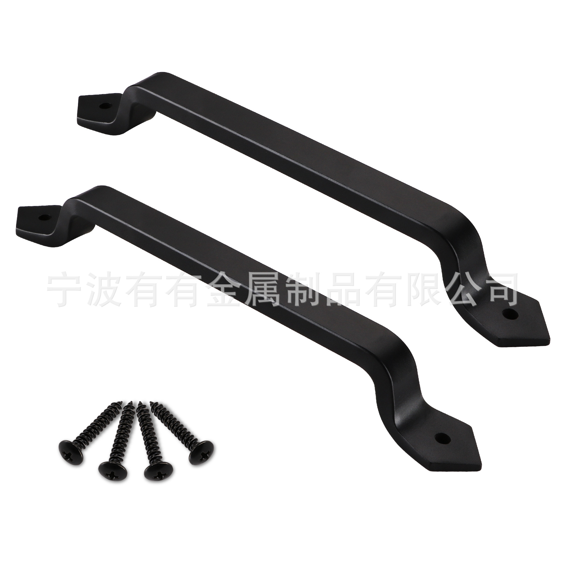 Solid cast iron door handle for barn door, single and double door handle, simple wooden door handle, hand handle full figure