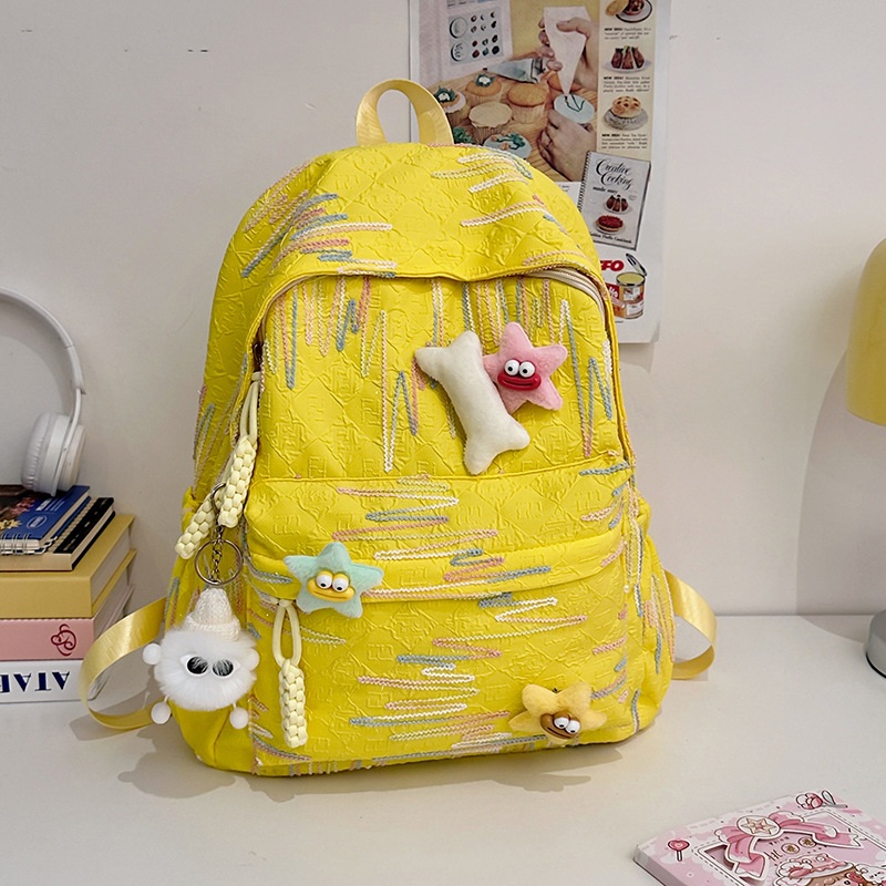 Cute schoolbags for primary school students, girls' backpacks, new casual and cute large-capacity backpacks, and study bags for grades one and two Specification drawing