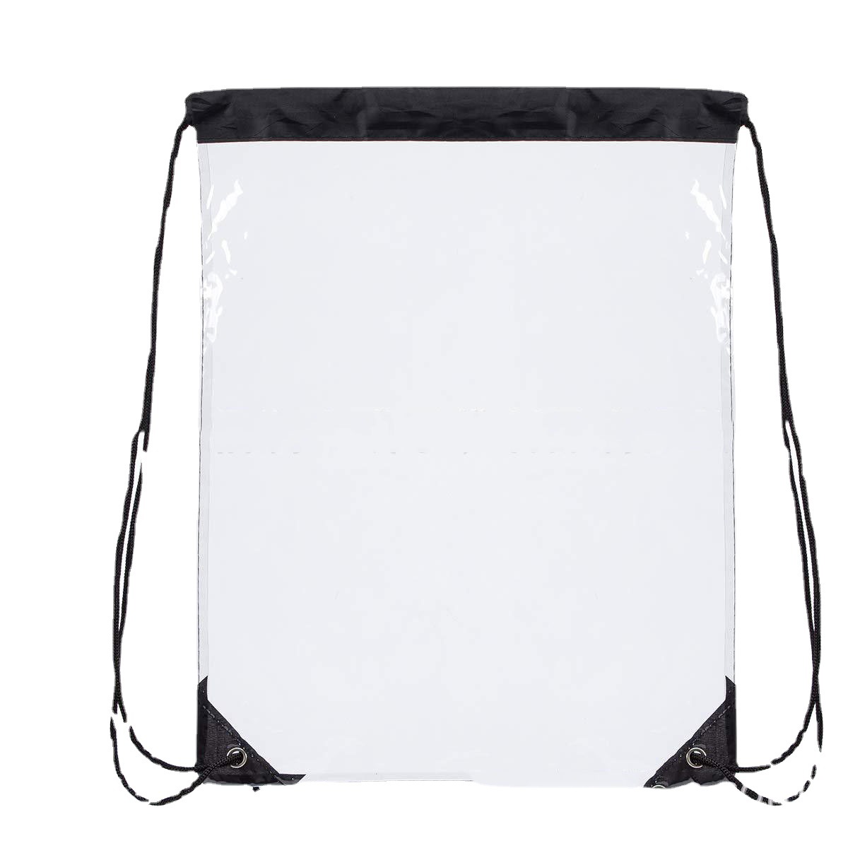 Amazon waterproof transparent PVC drawstring backpack Outdoor sports portable Music Festival Sports event storage backpack Item Picture