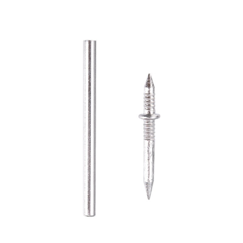 Invisible bidirectional seamless nail skirting board installation, double-ended nail, wood veneer nail, horn nail, expansion screw fixing sleeve Item Picture