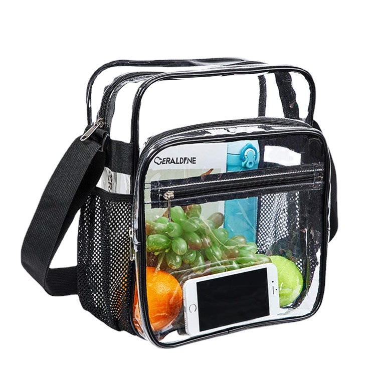 Amazon's new in-stock PVC transparent crossbody bag for travel, portable single-shoulder backpack, storage bag, factory direct sales Item Picture