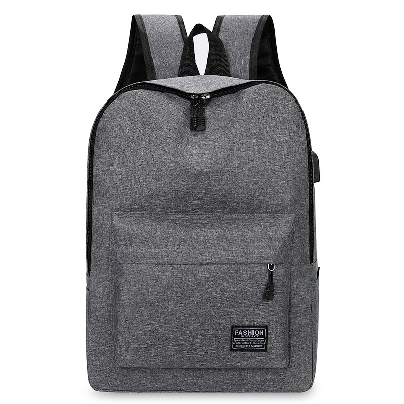 Men's high-end casual canvas business backpack, simple and trendy, large-capacity commuting computer travel bag Item Picture