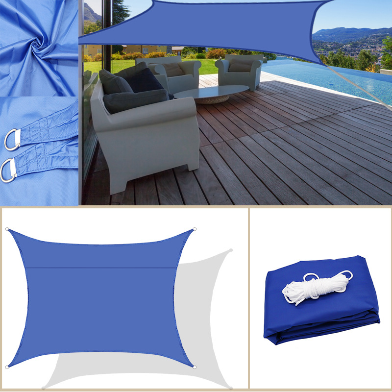 Best-selling 2* 4-meter dust-proof, water-proof, sunshade sail, outdoor canopy, landscape swimming pool, beach net, courtyard balcony full figure