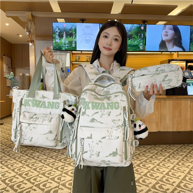 Korean-style, fashionable and simple, Japanese-style ins backpacks for middle and high school students, computer bags for boys and girls, and new student bags Specification drawing