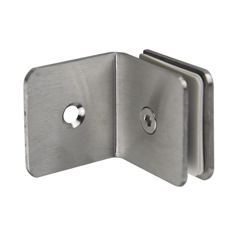 Shower room hinges, square stainless steel glass clamps, bathroom hardware accessories, partitions, hotel fixed clamps, factory direct sales Item Picture