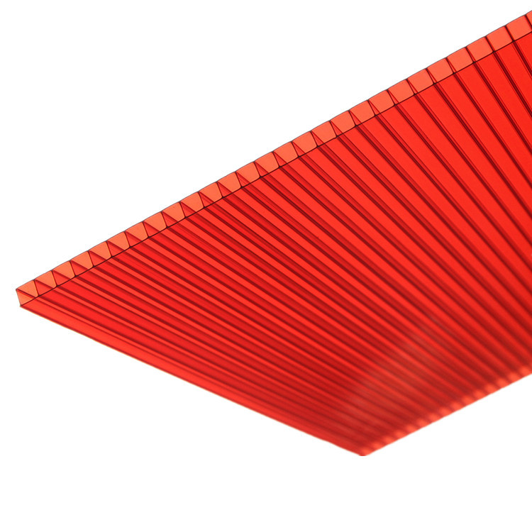 Double-layer transparent polycarbonate sheet, hollow PC polycarbonate light-transmitting sheet, greenhouse, carport, canopy, polycarbonate sheet Item Picture