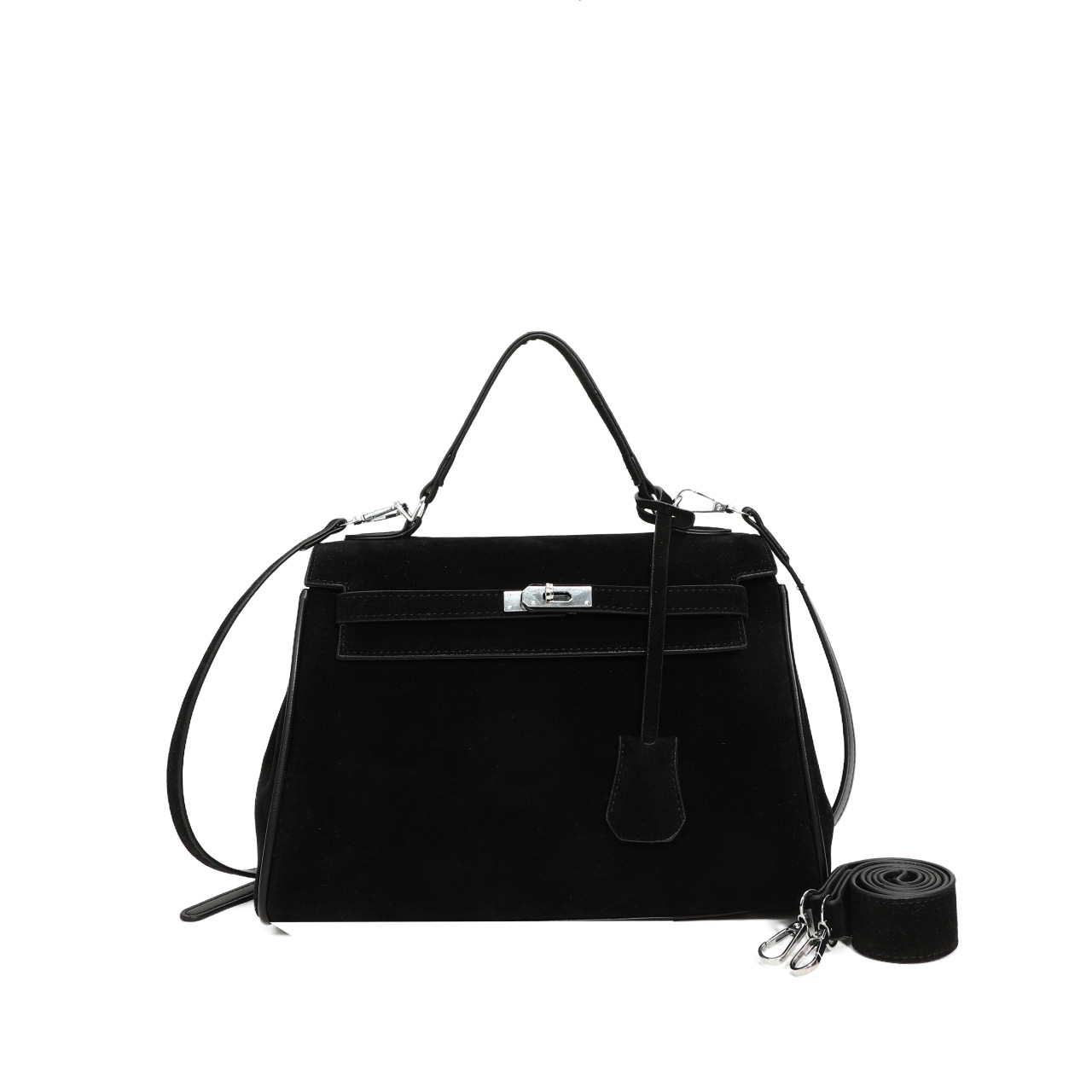 Autumn and winter PU wide shoulder strap Kelly bag for ladies, a high-end 2024 new large-capacity handbag, single-shoulder crossbody bag Item Picture