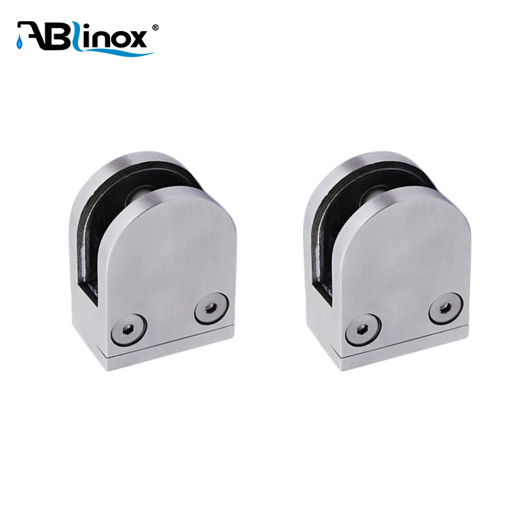 Custom-made large factory precision casting glass clamp shower room stainless steel staircase guard hand brushed column fixing clamp accessories Item Picture