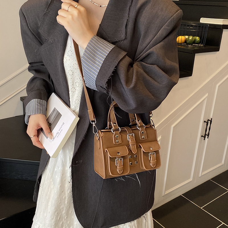 Cross-border 2025 Summer New handbag, high-end and versatile shoulder bag, stylish commuting crossbody bag, multi-pocket women's bag Specification drawing