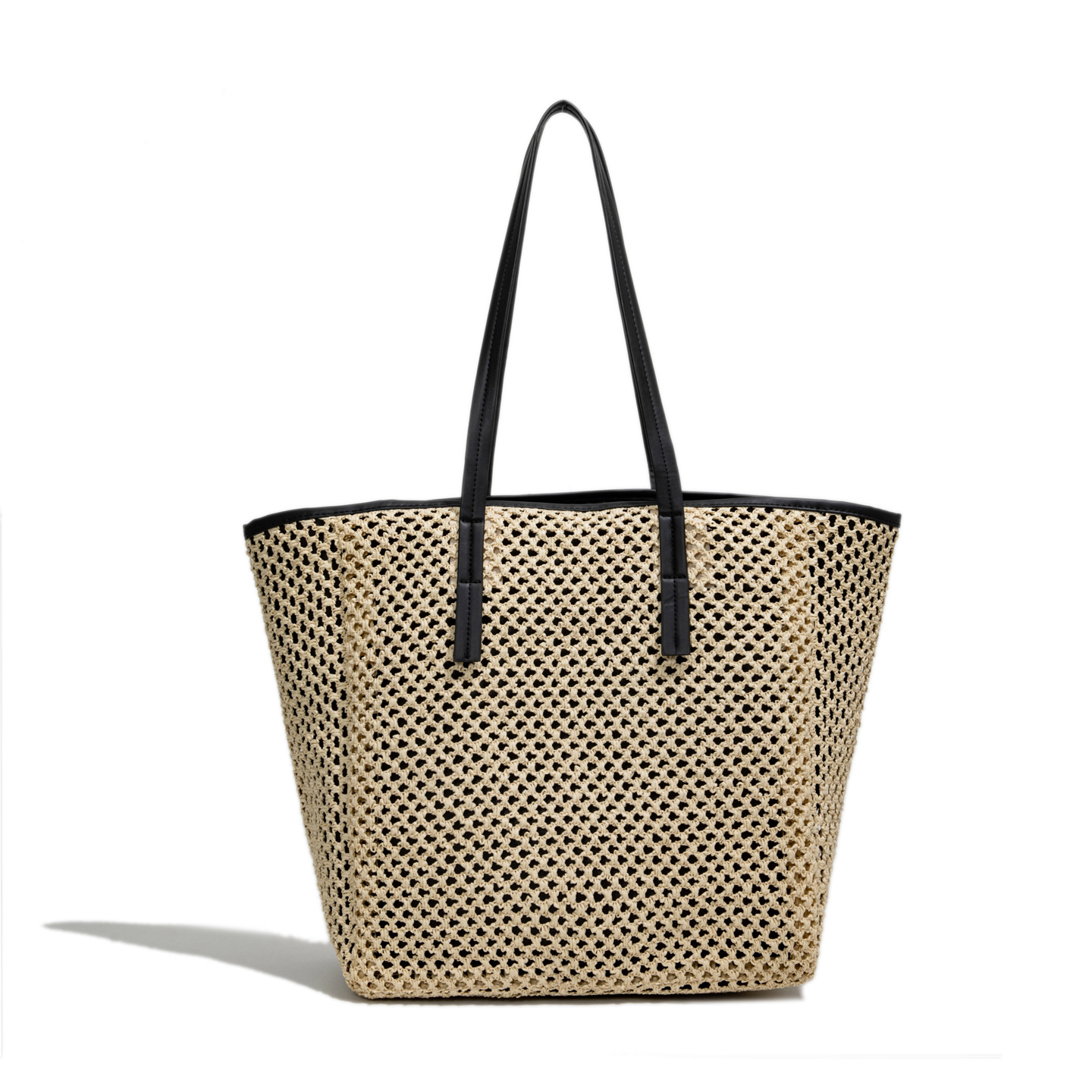 Korean large-capacity tote bag 2025 summer new niche woven bag, stylish single-shoulder bag, vacation fashion underarm bag Item Picture