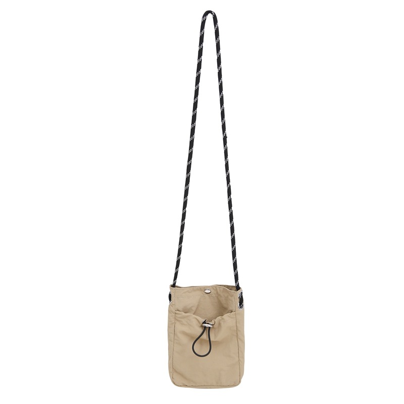 A new minimalist style mobile phone bag for women, a light and thin Japanese and Korean drawstring canvas small bag, versatile mini single-shoulder crossbody coin purse Item Picture