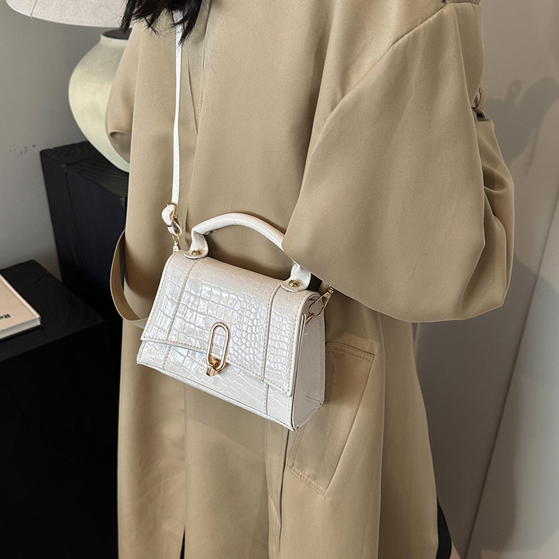 Women's autumn new crossbody bag, niche hand-held small square bag 2024, fashionable, casual, trendy and beautiful single-shoulder bag Specification drawing