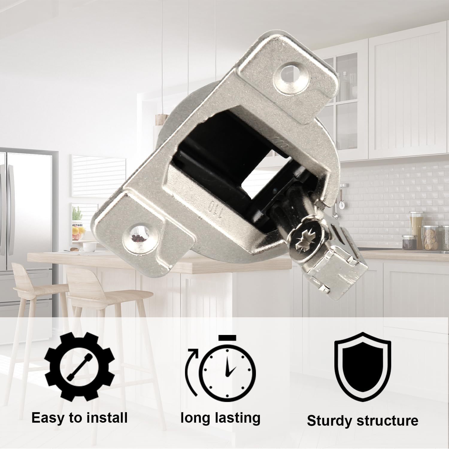 Replace Blum 110-degree spiral compact 33 hinges, 8 packs, cabinet door hinges Specification drawing