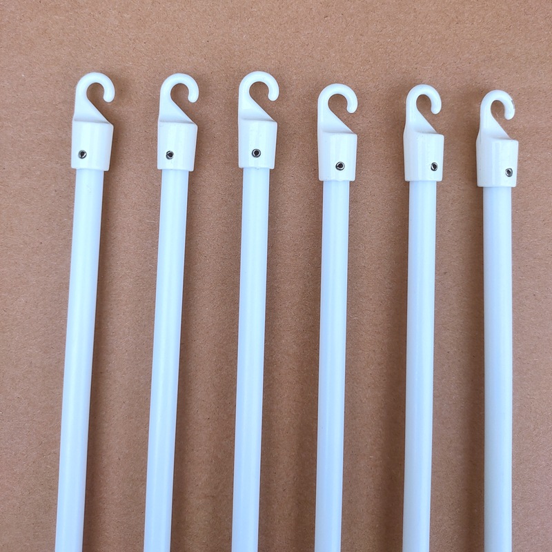 Cross-border 17-inch (43CM) fiberglass rotating louver rod, pull rod, dimming rod with hook handle Item Picture