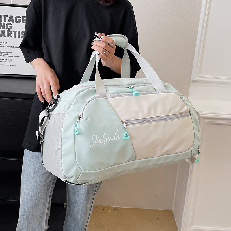 Wholesale of large-capacity travel backpacks, portable clothing bags for going out, small luggage bags for boarding and business trips Specification drawing