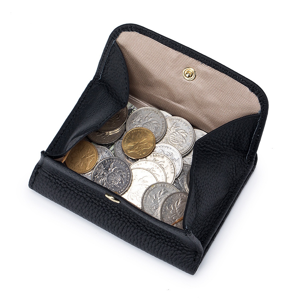 New short pu wallet for Japanese and Korean women, a fashionable first-layer pu multi-slot card bag, a coin purse, and an ins trendy wallet Item Picture