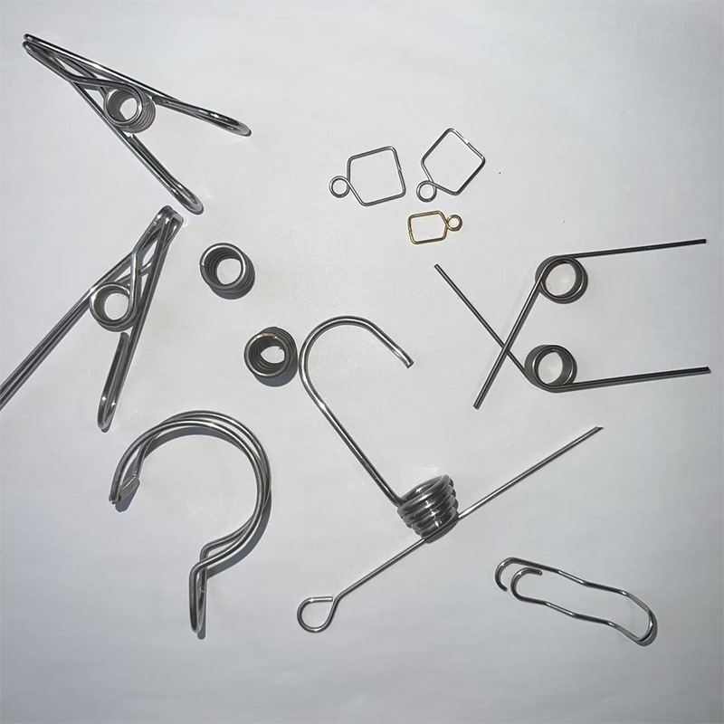 Stainless steel torsion spring, snap-on torsion spring, press-type universal torsion spring, high-elasticity mechanical spring manufacturer Specification drawing