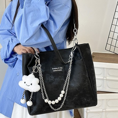 This is a new spring 2025 stylish and high-quality, large-capacity casual tote bag that can be worn on one shoulder and is versatile for commuting details Picture