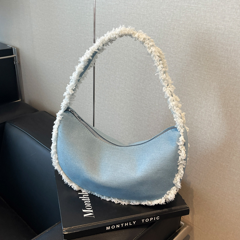 Cross-border 2024 Autumn/Winter New casual retro dumpling bag, fashionable underarm bag, commuter single-shoulder crossbody women's bag full figure