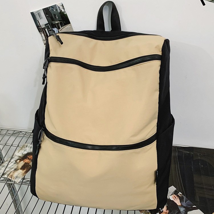 Fashionable new large-capacity backpack, unisex travel bag, outdoor travel color-blocking backpack, sports backpack full figure