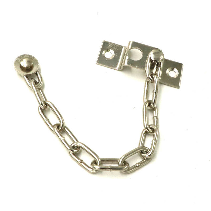 Hotel and guesthouse room sliding door thickened anti-theft lock iron chain bar, household safety bolt lock buckle chain manufacturer wholesale Item Picture