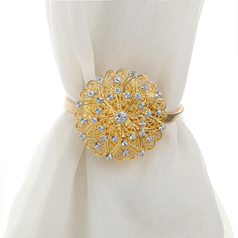 Cross-border exclusive European-style creative curtain ties, non-perforating magnetic curtain buckles, binding ropes, living room and bedroom curtain accessories full figure