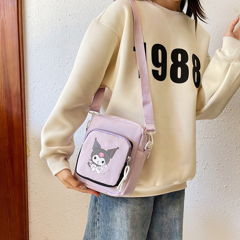 Cartoon cute men and women crossbody bag 2024 New high appearance level large-capacity single-shoulder crossbody casual backpack wholesale version details Picture