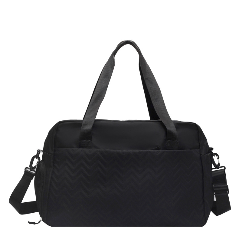 Large-capacity solid-color simple hand-held travel bag for women, dry and wet separated boarding luggage bag, Korean-style yoga fitness bag Item Picture