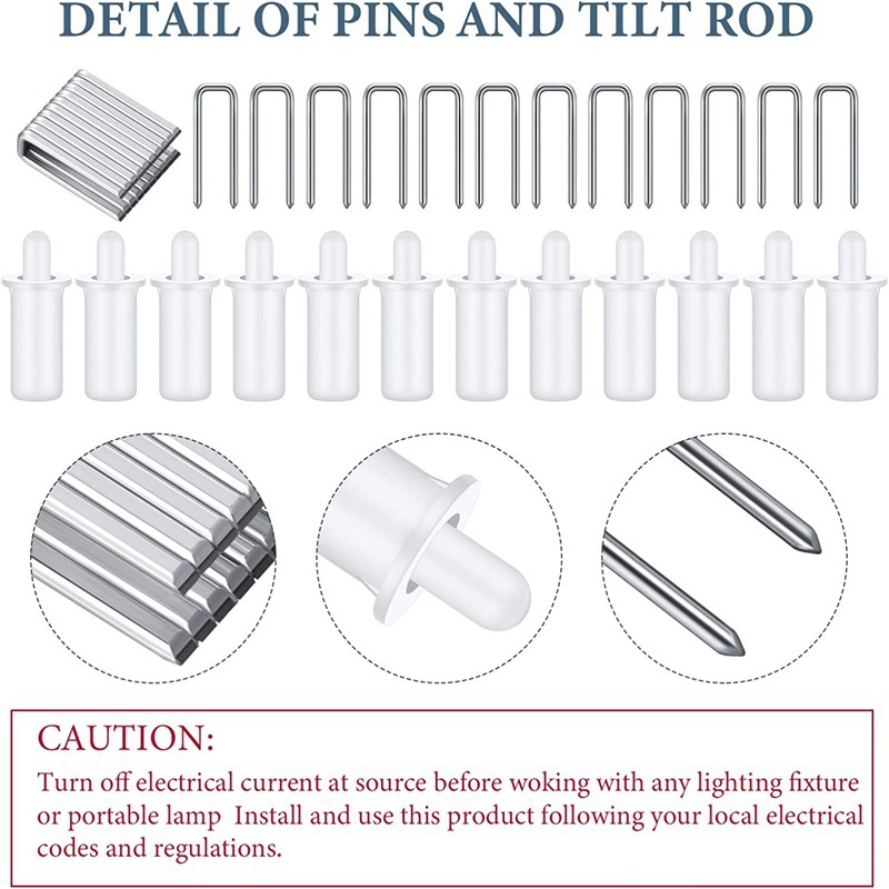 Cross-border wooden blinds repair pins, wooden blinds nails, curtain wear replacement and repair accessories Specification drawing