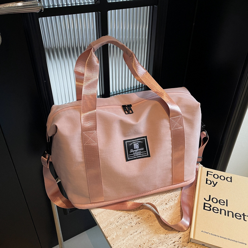 New large-capacity short-distance travel bag for women, dry-wet separation sports and fitness bag, expandable carry-on luggage storage bag details Picture