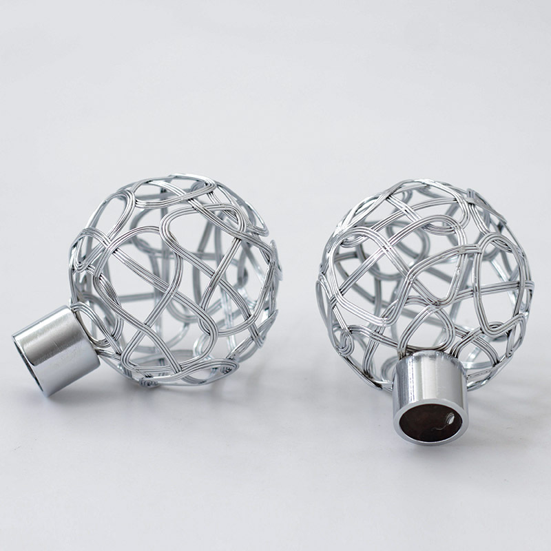 Nordic curtain rods, simple Roman rods, hollowed-out heads, decorative heads, curtain accessories, brackets, handcrafted factory wholesale Specification drawing
